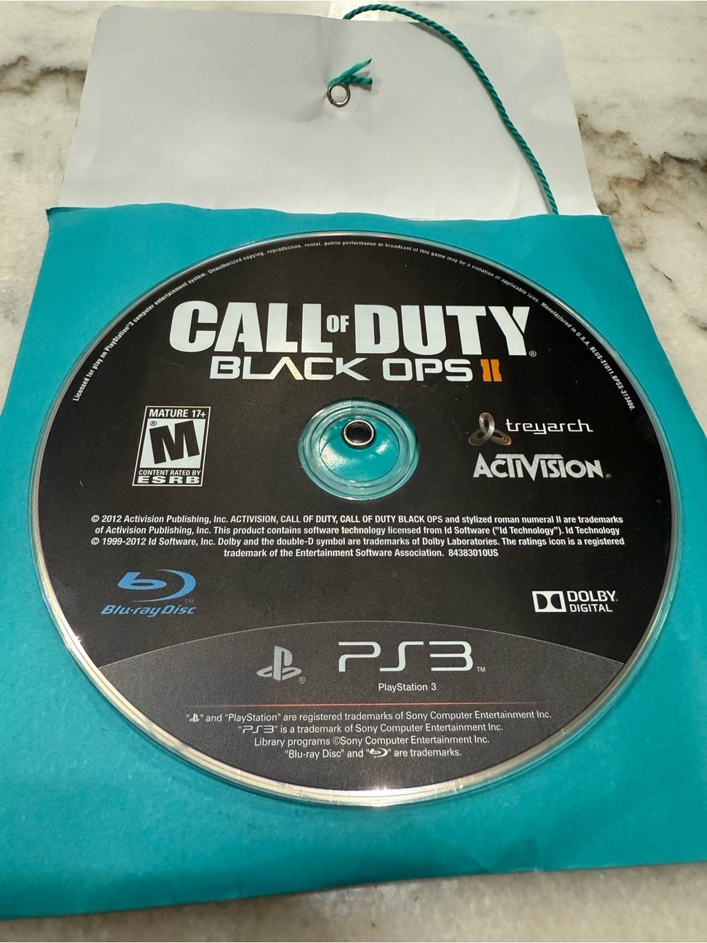 PS3 Call of Duty Black Ops II Game Disc (Disc only, no case)